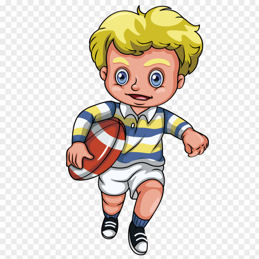 Vector Football Rugby Union Player Clip Art PNG