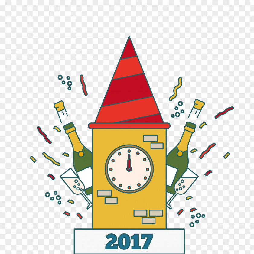 2017 New Year Bell Clip Art PNG