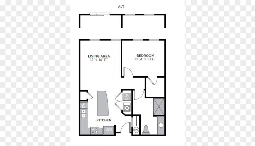 Bath Tab Floor Plan Overture Kierland Apartments House Bedroom PNG