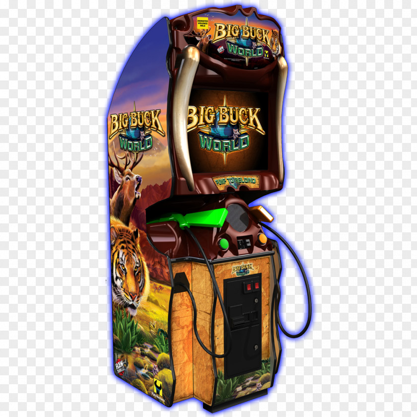 Big Buck Hunter Terminator Salvation Bomber Man World Safari Arcade Game PNG