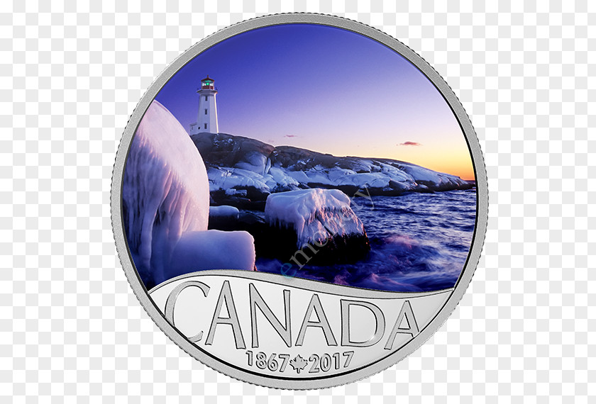 Coin Peggys Cove 150th Anniversary Of Canada Silver PNG