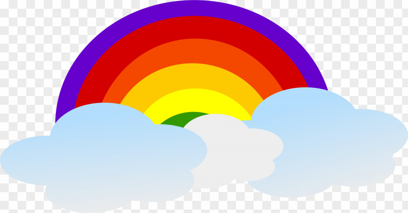 Cute Cloud Cliparts Rainbow Clip Art PNG