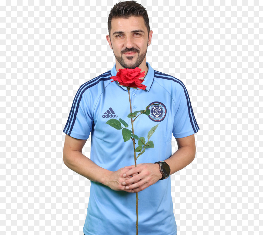 David Villa New York City FC Red Bulls T-shirt England Revolution PNG