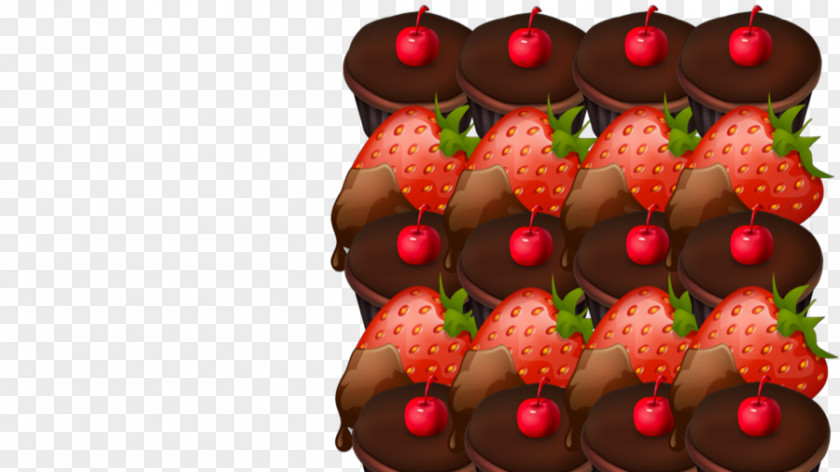 Strawberry Cupcake Bonbon Chocolate Truffle Cake PNG