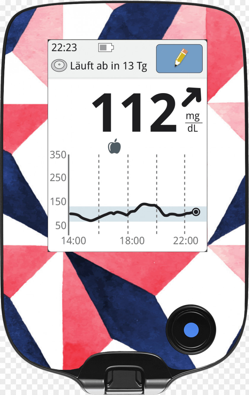 Blood Continuous Glucose Monitor Monitoring Sticker PNG