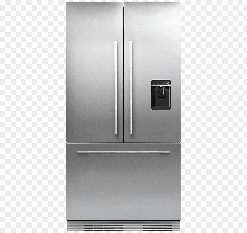 Stainless Steel Door Refrigerator Fisher & Paykel Freezers Cooking Ranges Home Appliance PNG