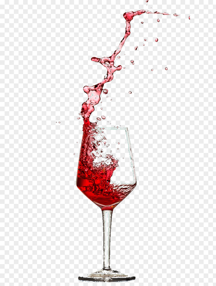 Wine Red Champagne Glass PNG