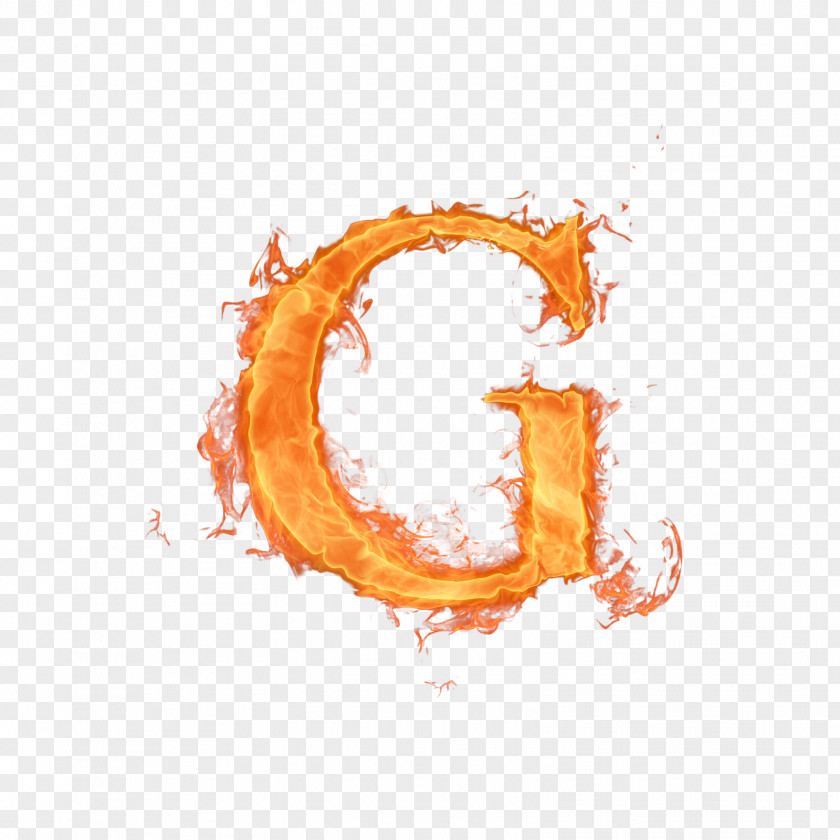 Alphabet Fire Letter G PNG