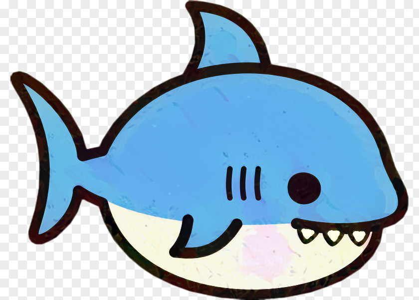 Cartoon Fin Shark Background PNG