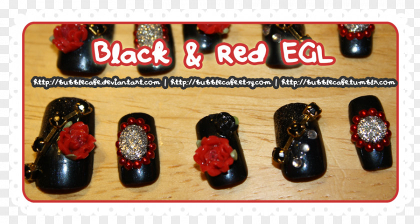 Red Nails Shoe Font PNG