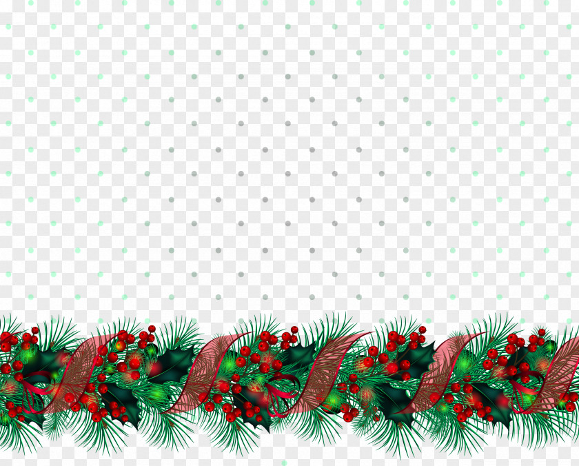 Christmas Decoration Rope Vector Illustration Material PNG