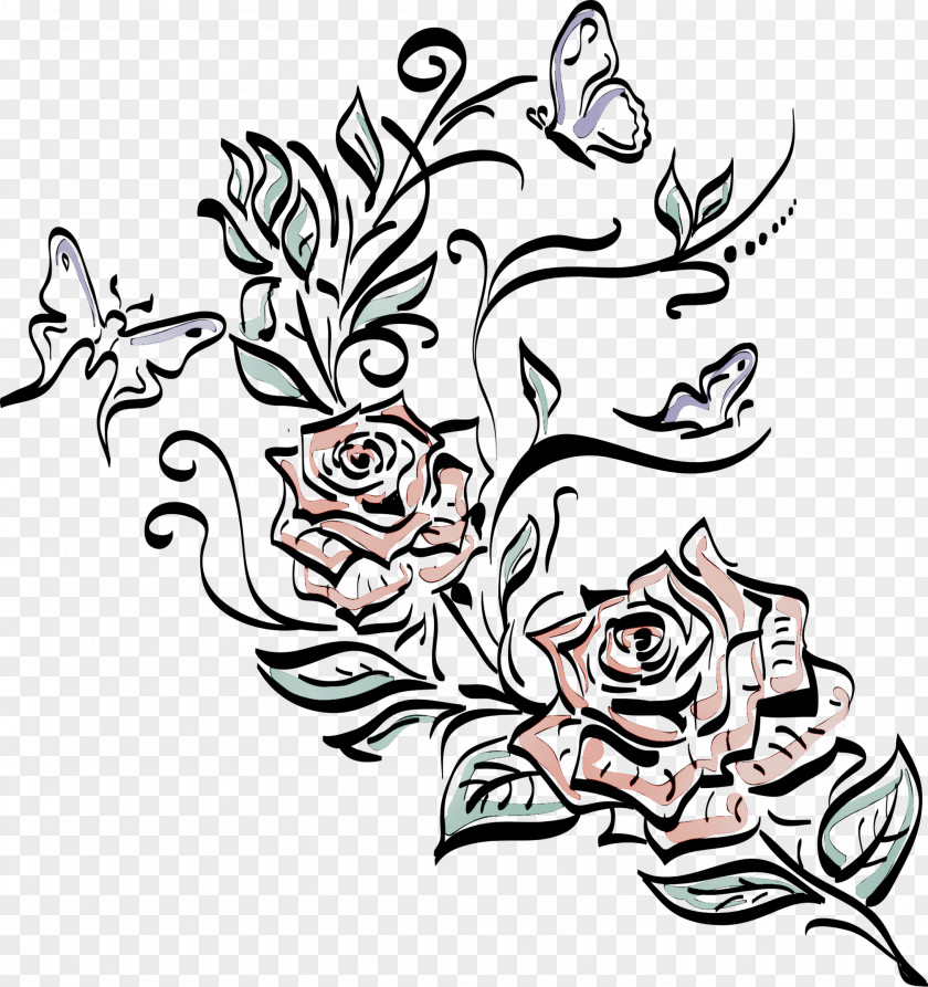 Floral Design Drawing /m/02csf Visual Arts Clip Art PNG