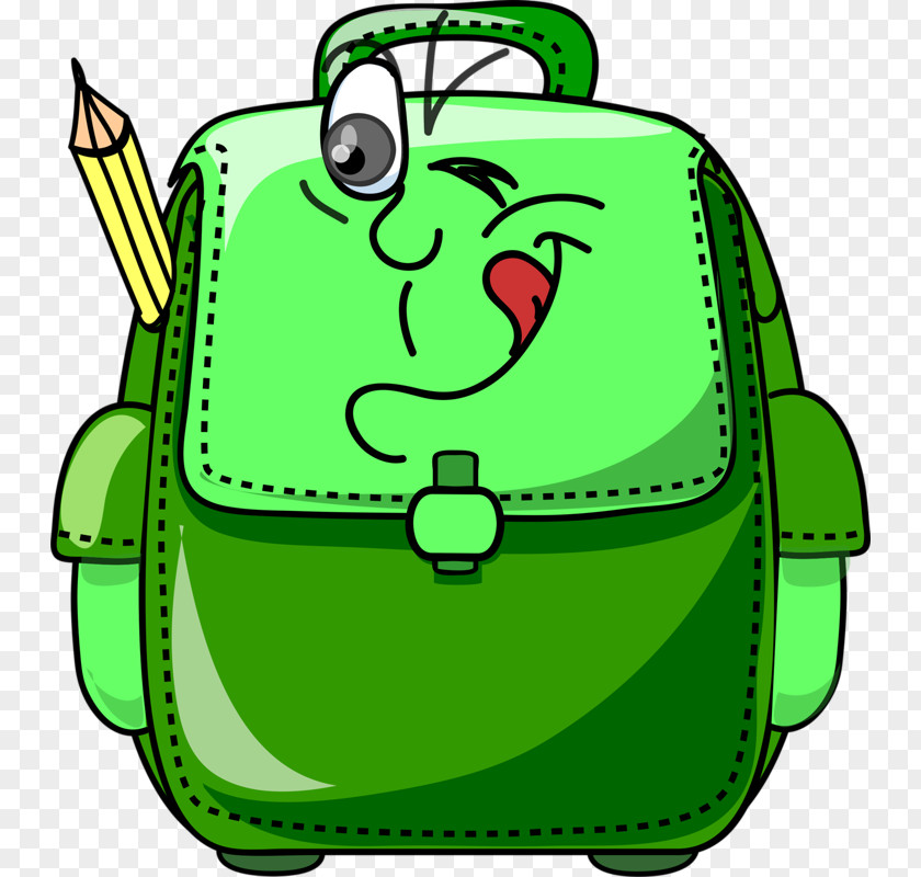 Green Bags School Bag Backpack Clip Art PNG