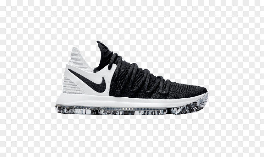 KD Shoes Nike Zoom Kd 10 Line Black White Sports PNG