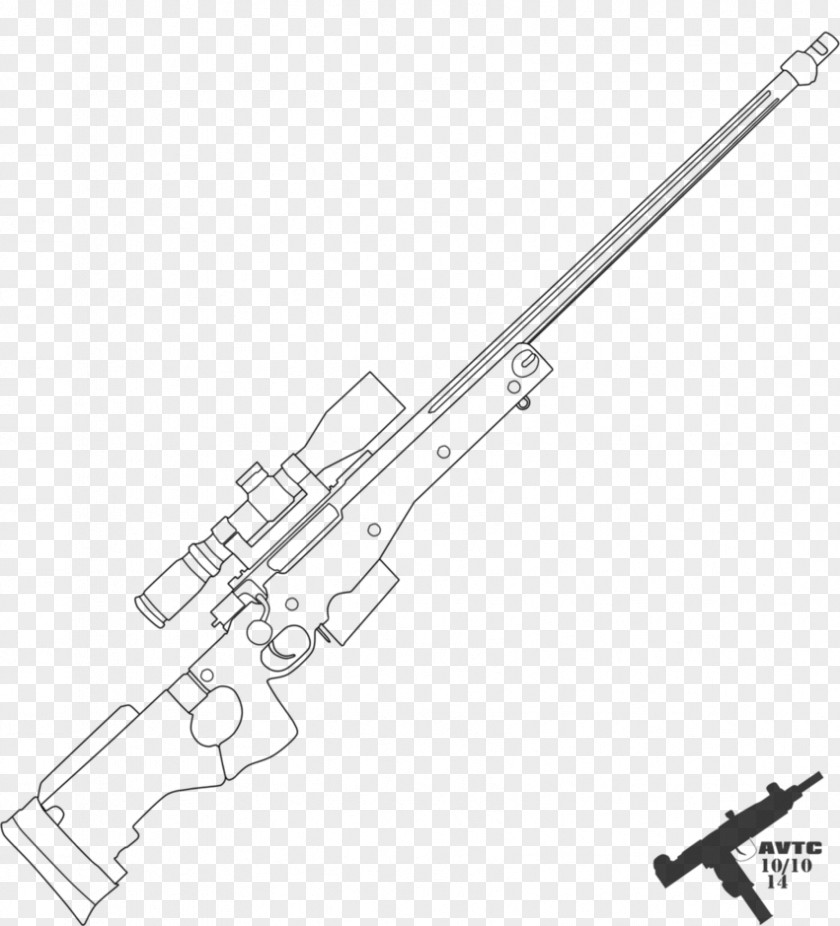 Sniper Rifle Accuracy International AWM Art Firearm PNG rifle Firearm, sniper clipart PNG