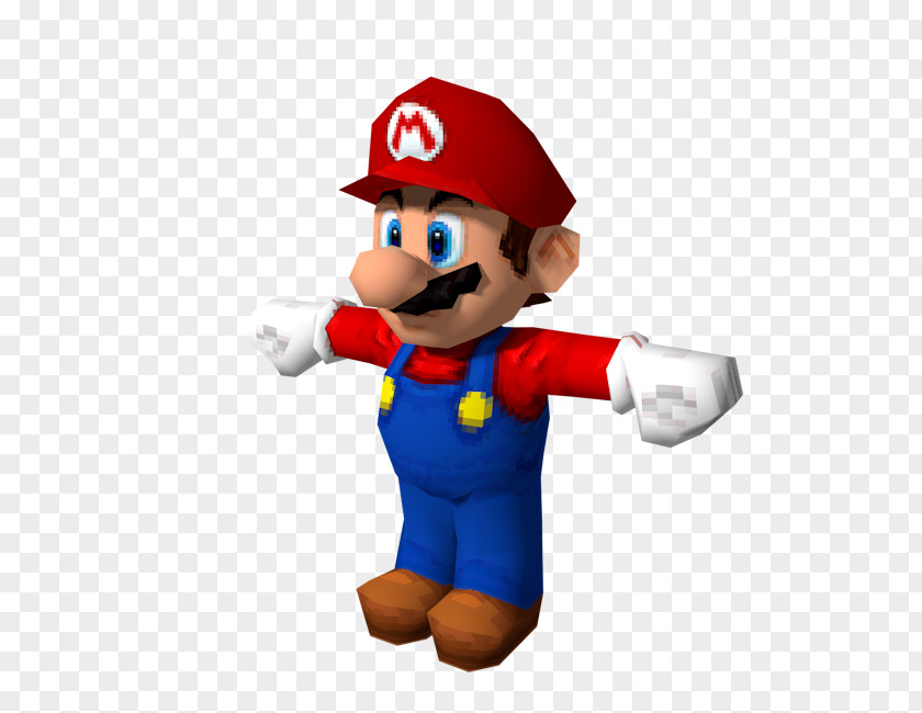 Super Mario 64 Technology Finger Figurine Mascot PNG