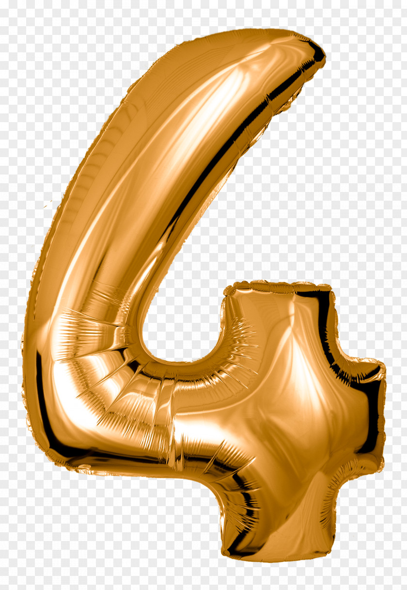 Gold Toy Balloon Number Gift Color PNG
