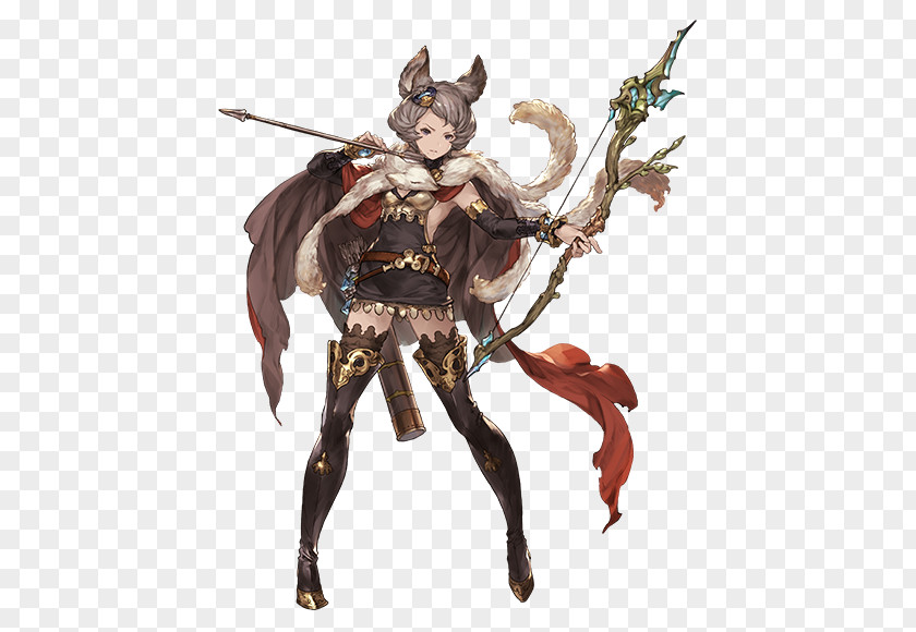 Granblue Female Characters Fantasy Character Concept Art Model Sheet PNG