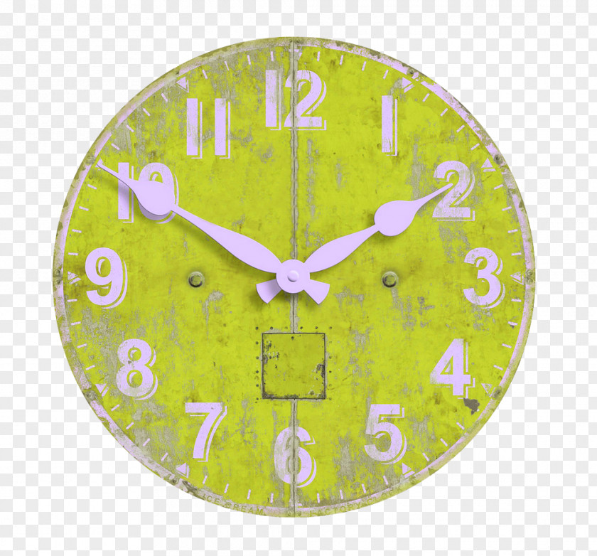 Green Creative Clock PNG