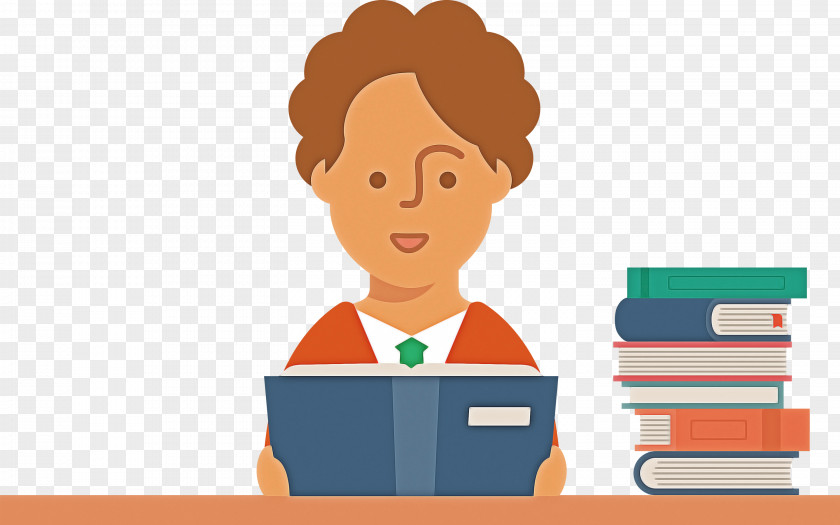 Teacher Reading Book PNG