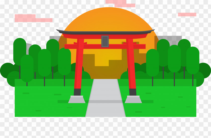 Temple Gate Vector Itsukushima Euclidean Torii Miu1ebfu PNG