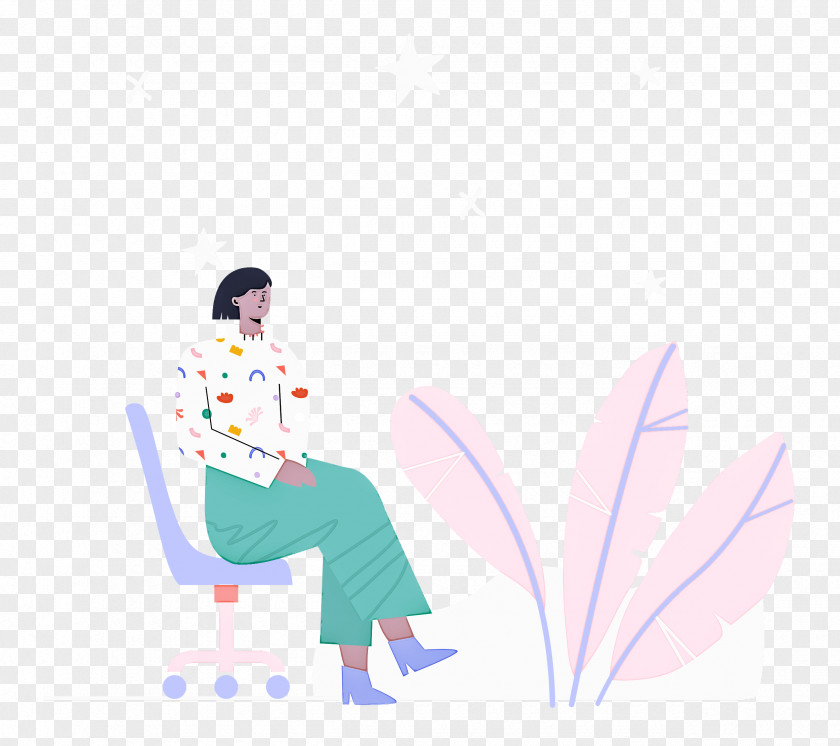 Coffee Time Woman Lady PNG