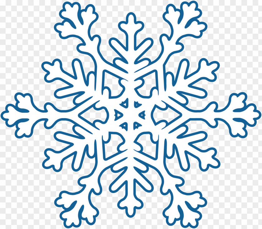 Creative Blue Snowflake Winter PNG
