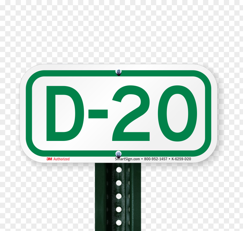 D20 Parking Vehicle License Plates Logo Traffic Sign PNG