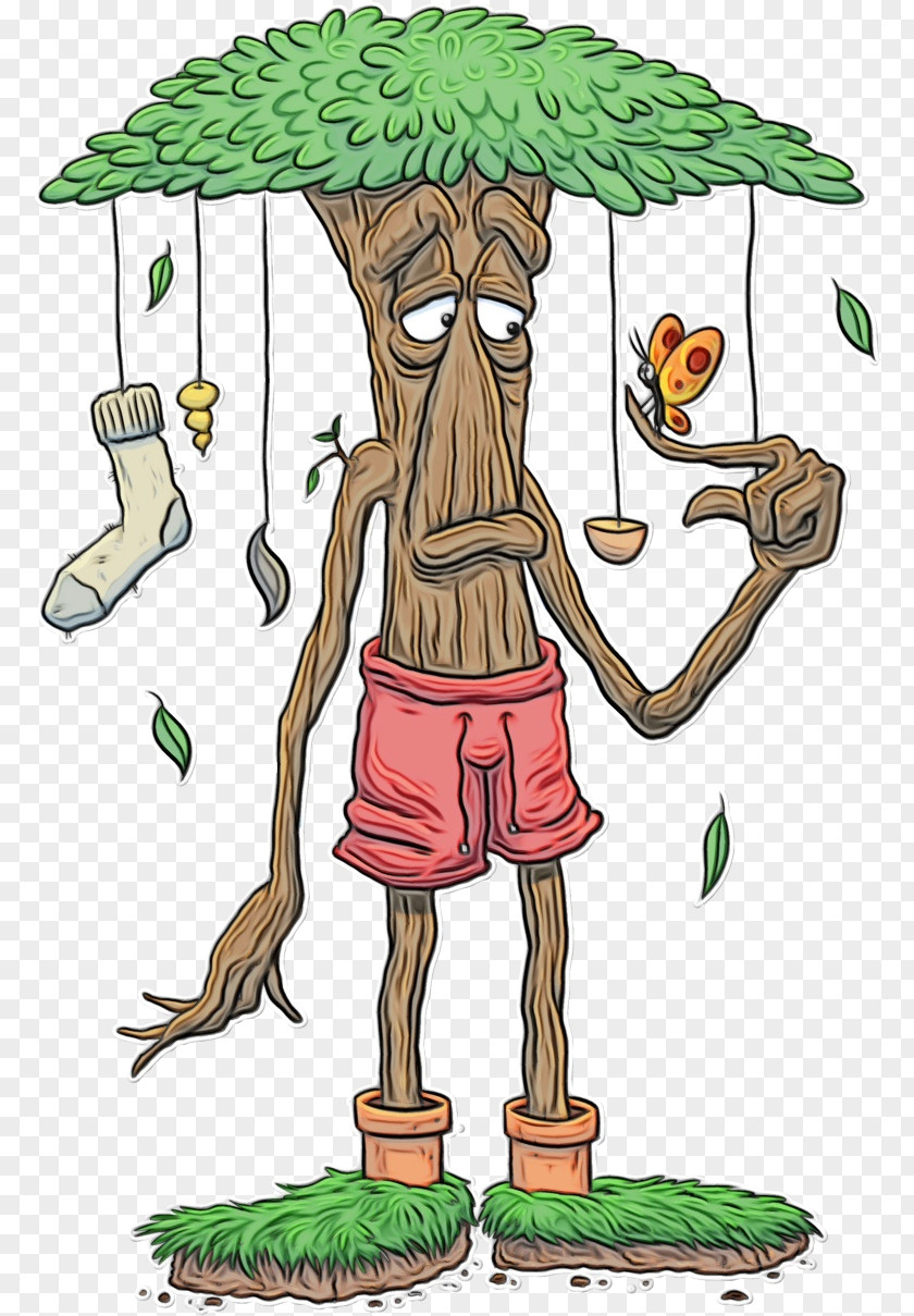 Fictional Character Plant Cartoon Clip Art Tree PNG