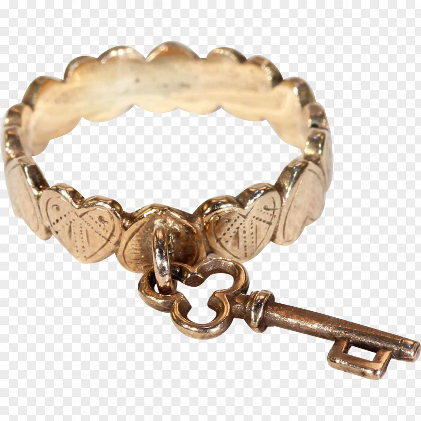 Golden Key Bracelet Earring Estate Jewelry Jewellery PNG