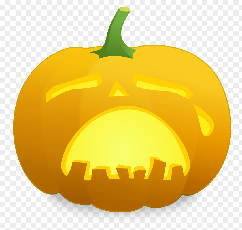 Halloween Jack-o'-lantern Sadness Pumpkin Clip Art PNG