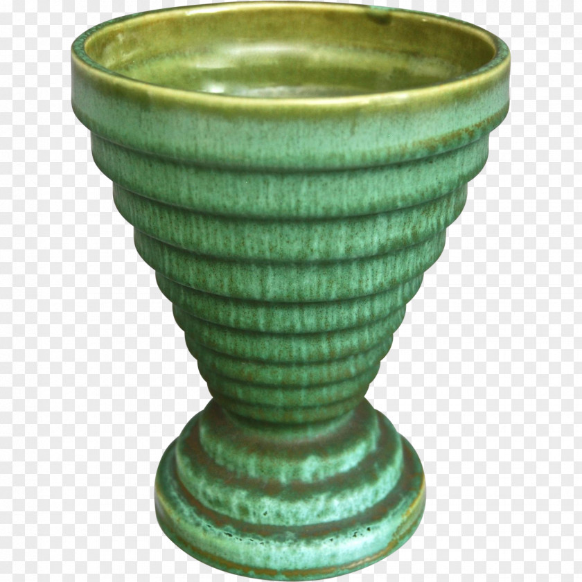 Vase Green-glazed Pottery Ceramic Glaze Yellowware PNG