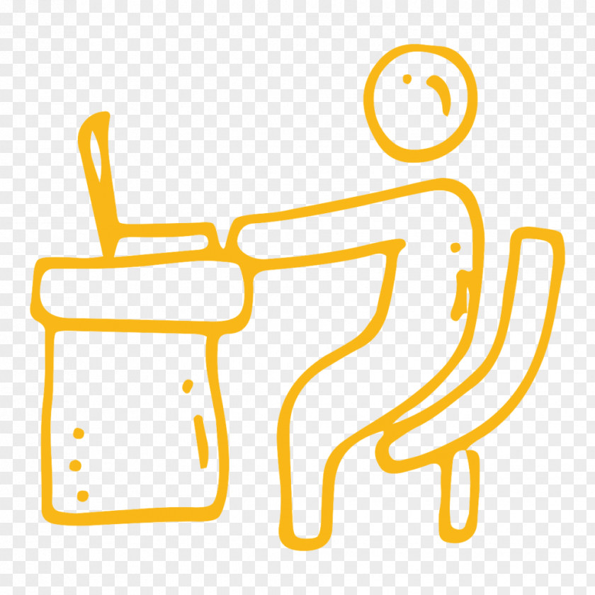 Yellow Partnership Patient Cartoon PNG