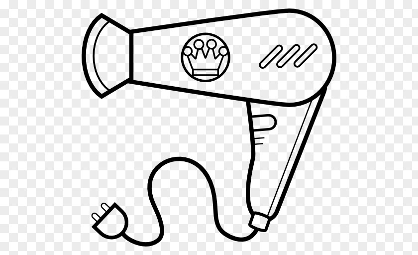 Hair Dryer House Monochrome Line Art Curtain Clip PNG