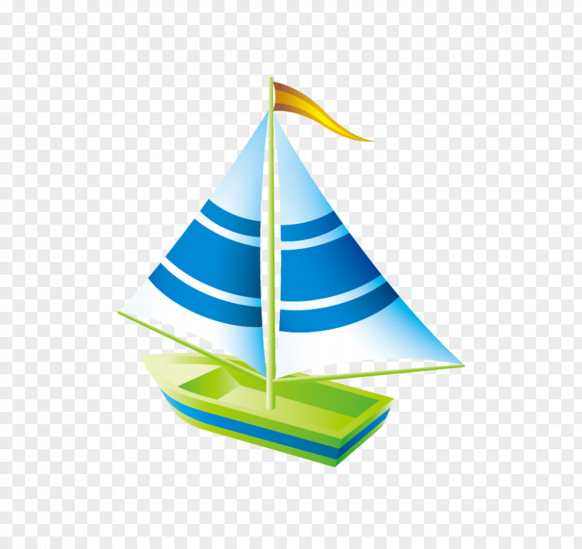 Sailboat Sailing Blue Toy Child Ship PNG