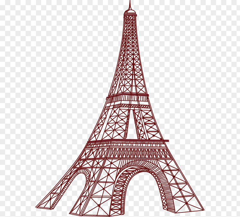 Cartoon Eiffel Tower Napkin IPhone 8 PNG