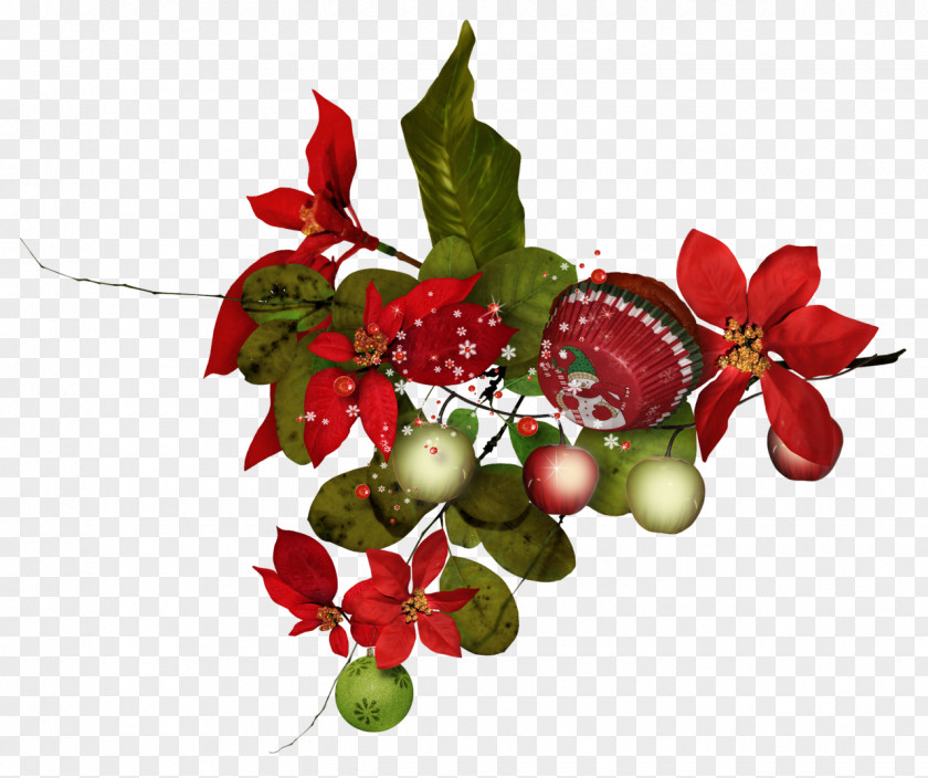 Element Christmas Floral Design Wreath Clip Art PNG