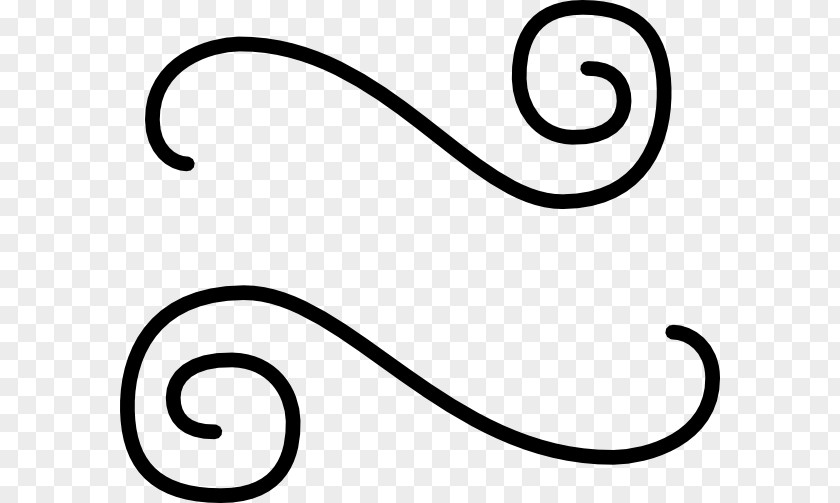 Squigly Line Scroll Art Clip PNG