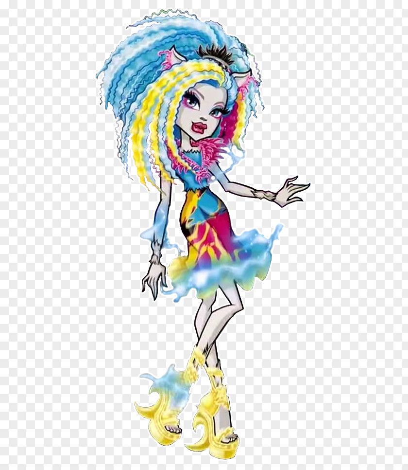 Doll Silvi Monster High Ever After Lagoona Blue PNG