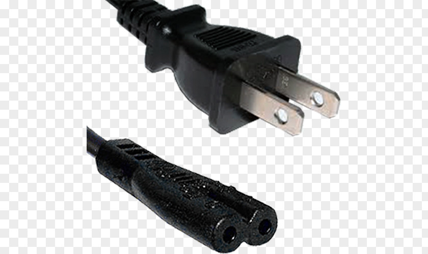 Laptop Power Cord C15 Electrical Cable 2m US 2 Pin Plug To C7 Lead Figure Of Eight Fig 8 RB-296 Connector PNG