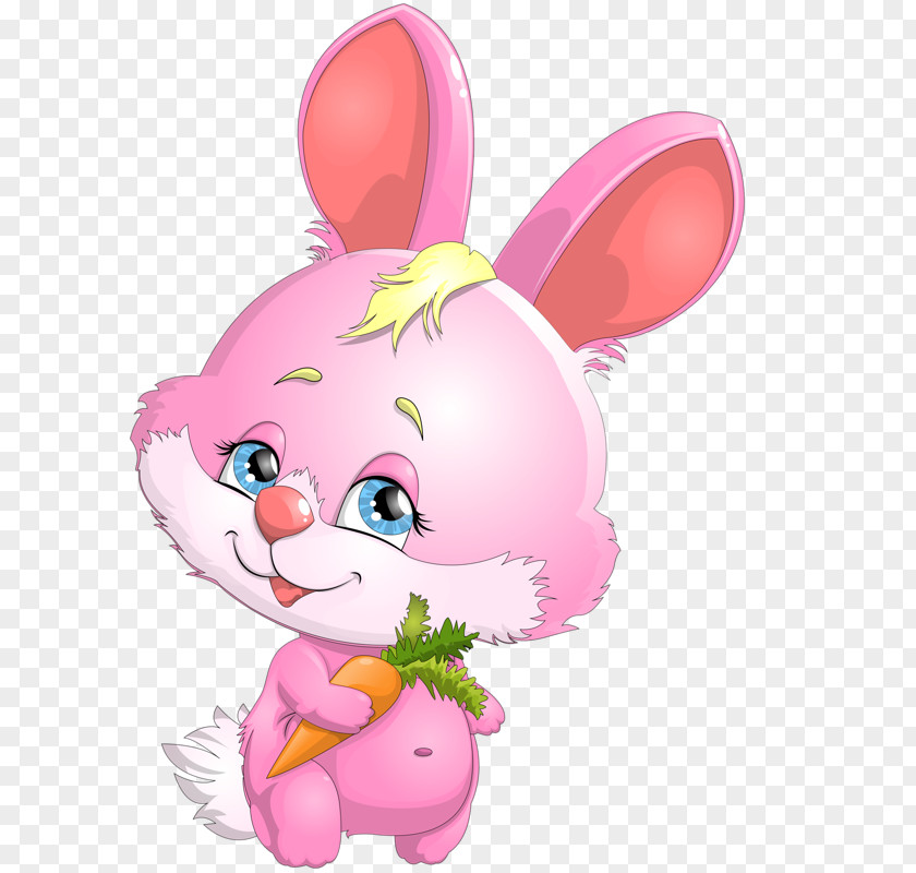Pink Bunny Easter Angora Rabbit Bugs Clip Art PNG