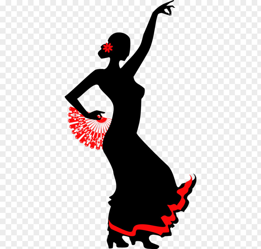 Shadow Dancer Flamenco Dance Stock Illustration Clip Art PNG