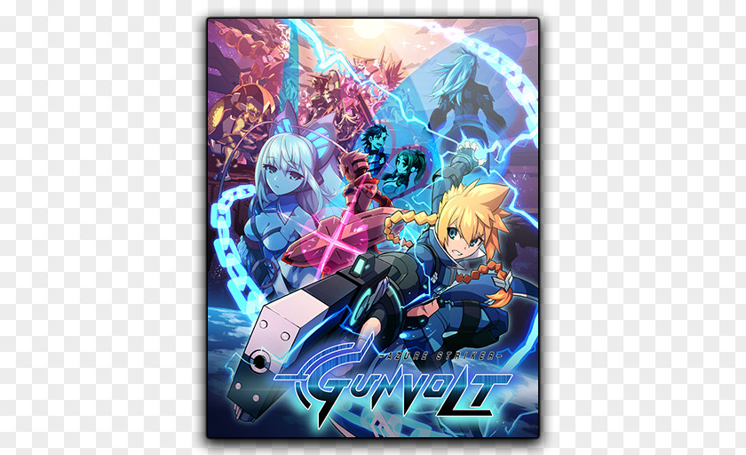 Striker Azure Gunvolt 2 Mighty Inti Creates Game PNG