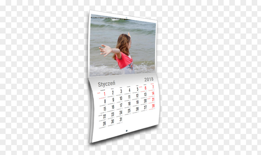 Watercolor Calendar Template Multimedia Product PNG