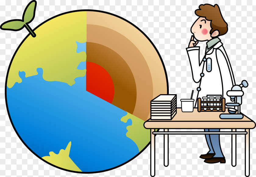 Cartoon Man Looking At Circular Chart Earth Shutterstock PNG