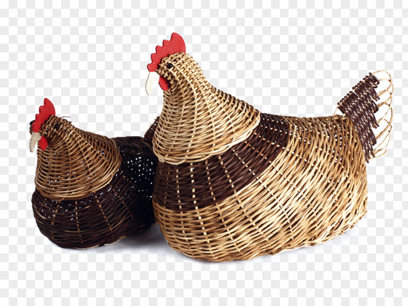 Chicken Basket Weaving Handicraft Rooster PNG