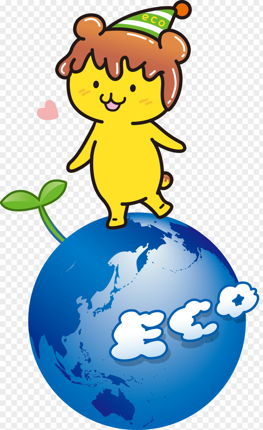 Earth City Eco Flower Planet Bear Clip Art PNG