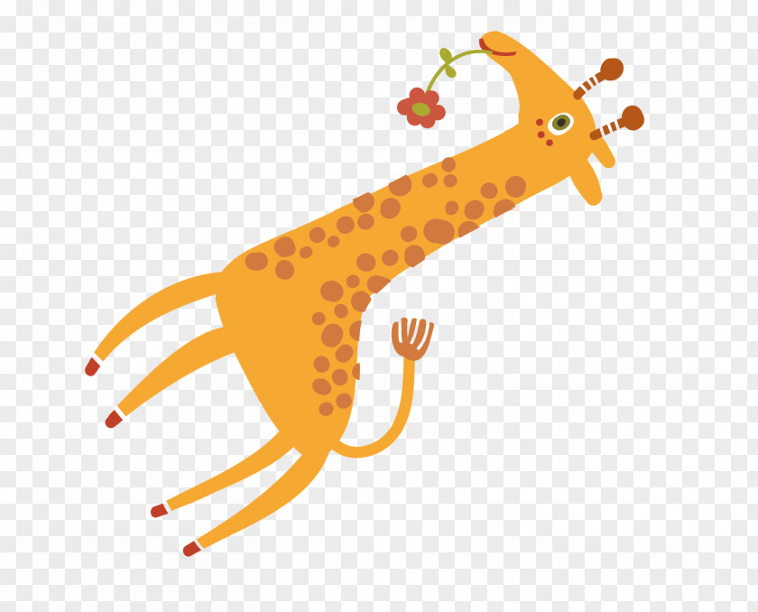 Flat Animals,giraffe PNG