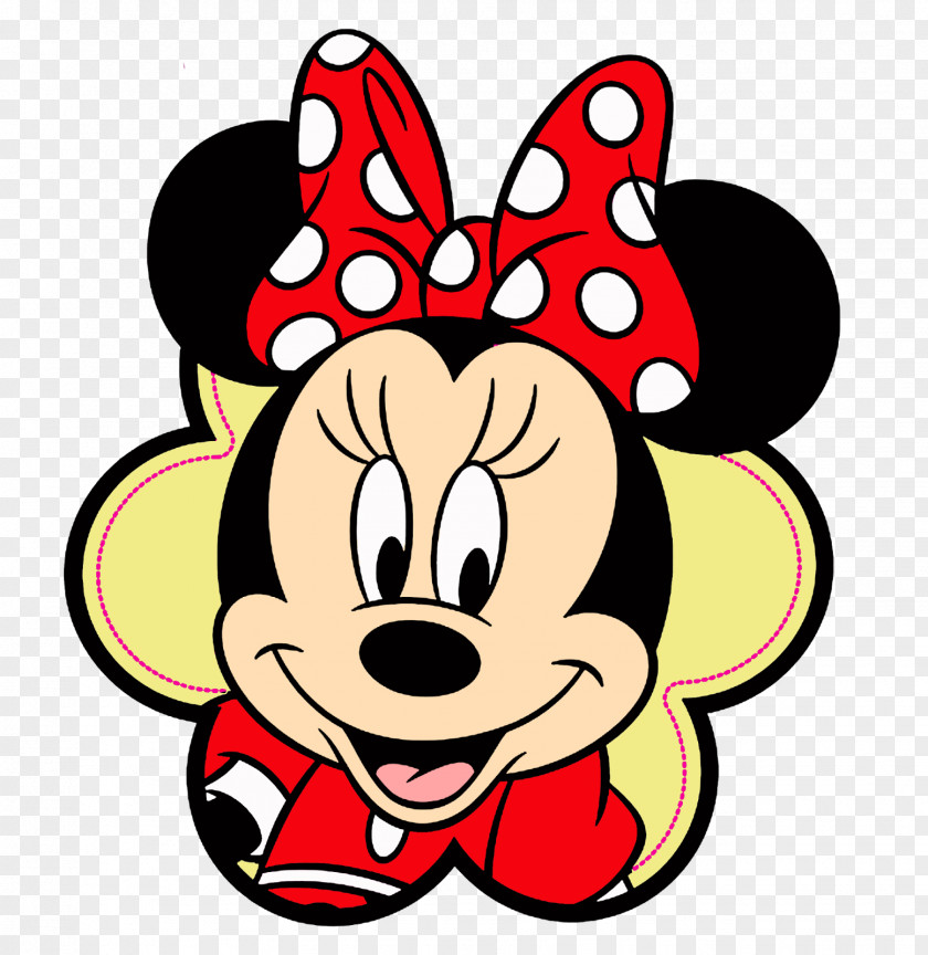 Minnie Mouse Mickey Face Clip Art PNG