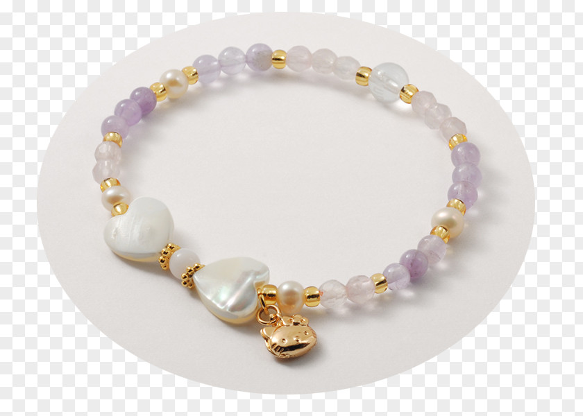 Necklace Amethyst Pearl Bracelet Bead PNG